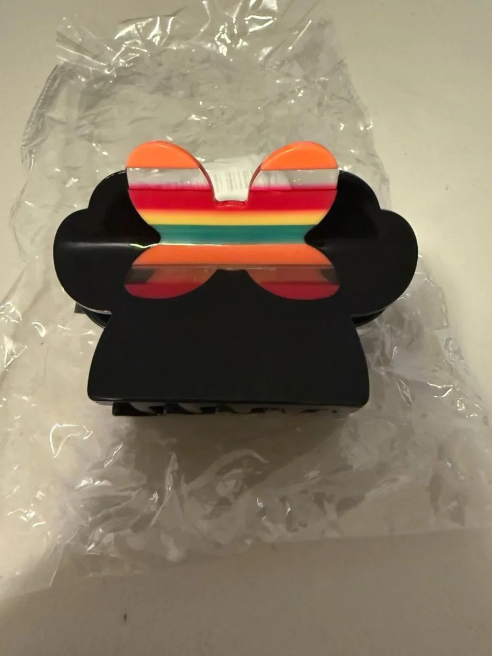 Minnie Head with Colorful Bow Claw Clip Hair Accessory